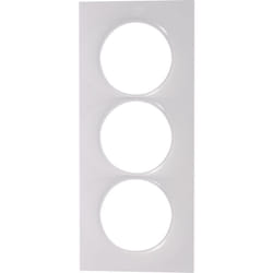 Schneider Electric - plaque schneider odace styl blanc 3 postes S520716