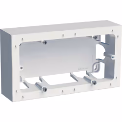 Odace - Styl - boîte de montage pour mécanisme - en saillie - blanc RAL9003 - 2 postes - entraxe 71mm - 4 prédécoupes - lot d ...