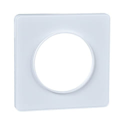 Schneider Electric - Odace Touch - plaque de finition 1 poste - Blanc RAL9003 (S520802)
