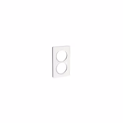 Odace - Touch - plaque - blanc (RAL 9003) - 2 postes vertical 57mm - lot de 5 - Vente par quantité indivisible de 1 - H 142mm ...