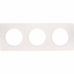 Odace - Touch - plaque - blanc (RAL 9003) - 3 postes horizontal 71mm | 3 postes vertical 71mm - lot de 5 - Vente par quantité ...