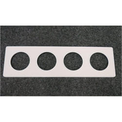 Schneider Electric - Plaque de finition 4 postes bois nordique avec liseré blanc 8 modules horiz-vert entraxe 71mm série Odace Touch schneider