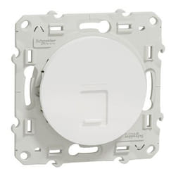 Schneider Electric Odace S520471 prise de courant RJ-45 Blanc