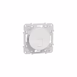 Schneider Electric - Odace S520475 prise RJ45 - blanc - grade 1 (téléphone + informatique) cat. 6 utp à vis