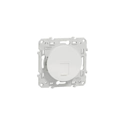 Schneider Electric - Odace S520475 prise RJ45 - blanc - grade 1 (téléphone + informatique) cat. 6 utp à vis