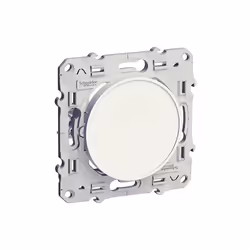 Description du produit Odace - Obturateur - Fixation avec griffes ou vis - blanc RAL 9003 - brillant - Livré avec couvercle d ...