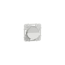 Schneider Electric - Odace, poussoir avec porte-étiquette Blanc, à vis (S520266)