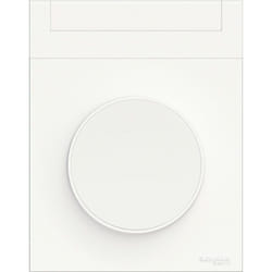 Schneider Electric - Odace Styl Pratic, plaque Blanc avec porte etiquette 1 poste (S520732)