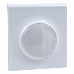 Odace - Styl - plaque - blanc (RAL 9003) - 1 poste - H 102mm - L 91.4 - P 50.3 - IK04 - IP44 - sans halogène