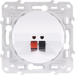 Schneider Electric - prise haut-parleur odace schneider blanc ral 9003 S520487