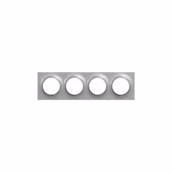 Marco Odace Styl 4 elementos Plata. Odace - Styl - plaque - aluminium - 4 postes horizontal 71mm | 4 postes vertical 71mm - H ...