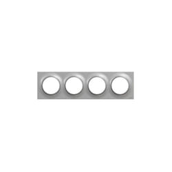 Schneider Electric - schneider odace styl plaque quadruple aluminium - S520708E