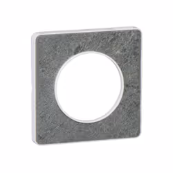 Odace - Touch - plaque - blanc et pierre galet - 1 poste - H 85mm - L 85mm - P 10mm - IK04 - IP21 D - sans halogène