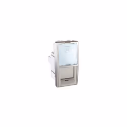 Prise RJ45 Cat6 S/FTP grade 3 aluminium pour telecomminication VDI 1 module UNICA SCHNEIDER ELECTRIC MGU3.416.30 Mécanisme de ...