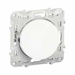 Description générale Le va-et-vient Odace de Schneider Electric est un interrupteur de couleur blanche (RAL 9003) avec une fi ...