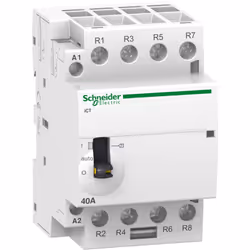 Acti9 iCT contacteur à commande manuelle 63A 4NO 24VCA 50Hz SCHNEIDER A9C21164Acti 9 contacteur iCT 4P 4F 20A AC-7B 63A AC-7A ...