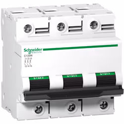 Disjoncteur C120N 3 Pôles 80 A courbe C 10 kA SCHNEIDER A9N18365 nombre de pôles (total) - 3 nombre de pôles protégés - 3 cal ...