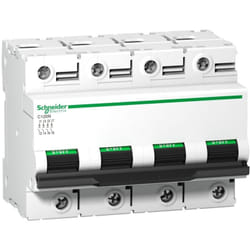 Disjoncteur C120N 4P 100 a, courbe c, 10 kA - A9N18375