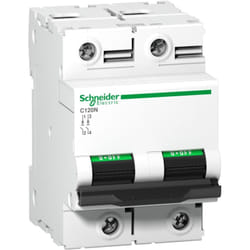 Disjoncteur C120N 2P 63 a, courbe d, 10 kA - A9N18382