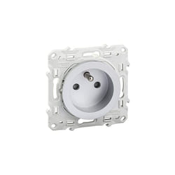 Schneider Electric - schneider odace prise de courant 2P+T aluminium - S530059