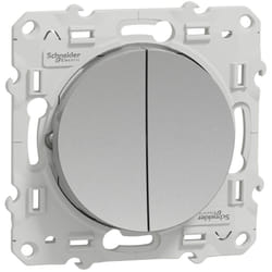 Schneider Electric - Double poussoir aluminium connexion rapide schneider S530216