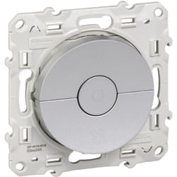 Odace interrupteur VMC Alu avec position arrêt à vis SCHNEIDER S530243