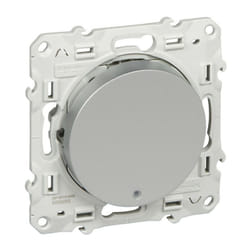Schneider Electric - Odace, va-et-vient lumineux Alu 10 a à vis led orange 1,5 mA local. ou temoin (S530263)