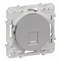 Schneider Electric S530471 ODACE RJ45 ALU GRADE1 TEL Prise ODACE Schneider-Electric Odace, prise RJ45 Alu, grade 1 (téléphone ...