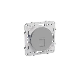 Schneider Electric - Schneider S530476 Prise rj45 Odace aluminium grade 3 CAT6 stp fixation à vis