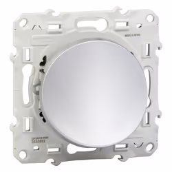 Odace - sortie de câble - aluminium - Fixation par vis - Pour câble ø 6 à 12 mm - 1 x 1.5…2.5 mm² - bornes à vis - 2 connecte ...