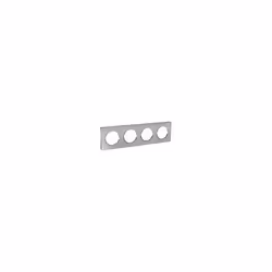 Description du produit Odace - Touch - plaque - aluminium - 4 postes horizontal 71mm | 4 postes vertical 71mm - H 85mm - L 29 ...