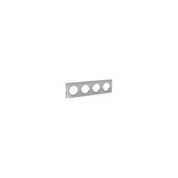 Schneider Electric - odace touch, plaque alu 4 postes horiz. ou vert. entraxe 71MM - S530808