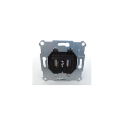 Schneider Electric - Prise usb double encastré recharge 2 sorties 5V cc 1400mA sans plaque power supply insert 1 merten artec schneider MTN4366-0000