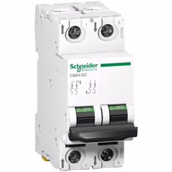 Disjoncteur 2P 4A courbe C - Schneider A9N61524 Ce disjoncteur bipolaire de Calibre 4A est équipé de bornes À vis . Issu de l ...