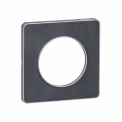 Odace - Touch - plaque - aluminium et ardoise - 1 poste - H 85mm - L 85mm - P 10mm - IK04 - IP21 D - sans halogène