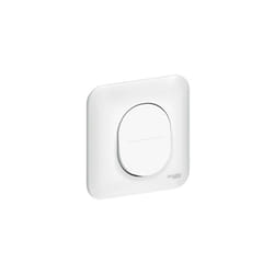 Schneider Electric - Interrupteur va-et-vient 10A encastré blanc complet avec plaque bornes auto fixation vis/griffes ovalis