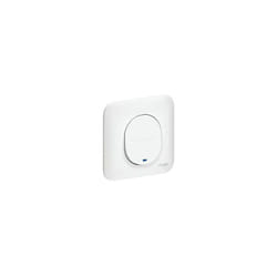 Schneider Electric - Bouton poussoir 10A no encastré blanc avec temoin led 230V câblée complet avec plaque bornes auto fixation vis/griffes ovalis