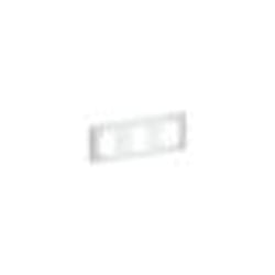 Plaque de finition Blanc OVALIS 3 postes horizontal - SCHNEIDER ELECTRIC - S260706