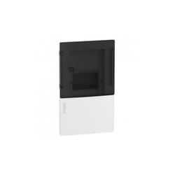 Schneider Electric - Coffret de répartition à encastrer (mur plein) 1x4M avec porte translucide et bornier terre Mini Pragma schneider MIP22104S