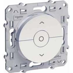 Schneider Electric - Interrupteur volet-roulant 3 boutons à vis - Blanc - Odace - Schneider