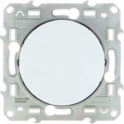 Bouton poussoir 10A à vis blanc Odace La gamme d'appareillages Odace de Schneider Electric est une gamme design et colorée co ...
