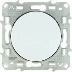 Schneider Electric - Bouton poussoir 10A à vis - Blanc - Odace - Schneider
