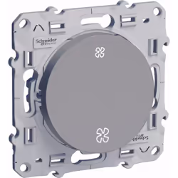 Interrupteur commande VMC sans position arrêt à vis aluminium Odace La gamme d'appareillages Odace de Schneider Electric est  ...