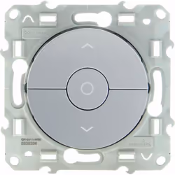 Interrupteur pour volets roulants 3 boutons 10A aluminium Odace La gamme d'appareillages Odace de Schneider Electric est une  ...