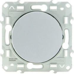 Poussoir Odace, Gris Aluminium