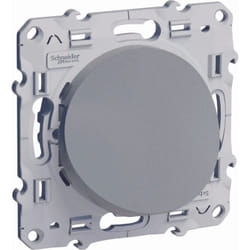 Sortie de câble Odace, gris aluminium