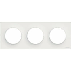 Schneider Electric - Plaque Triple Odace Styl, Blanc