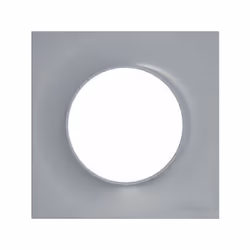 Marque du produit: SCHNEIDER ELECTRIC Nom de la série: Odace styl Nom du produit: Plaque simple Couleur: Aluminium Matière pr ...