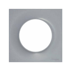 Schneider Electric - Plaque Simple Odace Styl, Aluminium