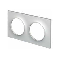 Schneider Electric - Plaque Double Odace Styl, Aluminium